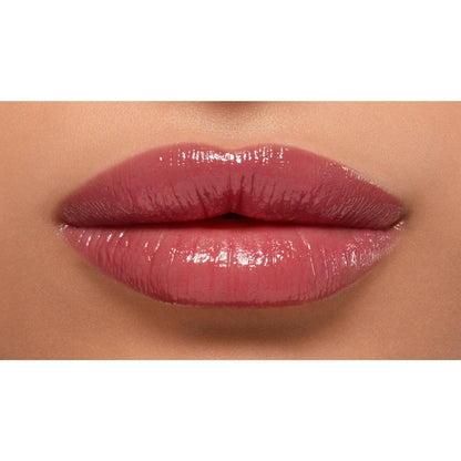 Lancome Lip Idole Butterglow Hydrating Lip Balm in 60 Million Dollar Berry, showing glossy, smooth lips with a rich berry tint.