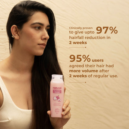 Naturali Hairfall Arrest Shampoo With Red Onion & Bhringraj
