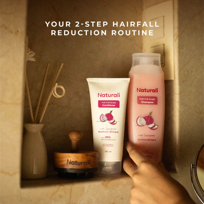 Naturali Hairfall Arrest Shampoo With Red Onion & Bhringraj