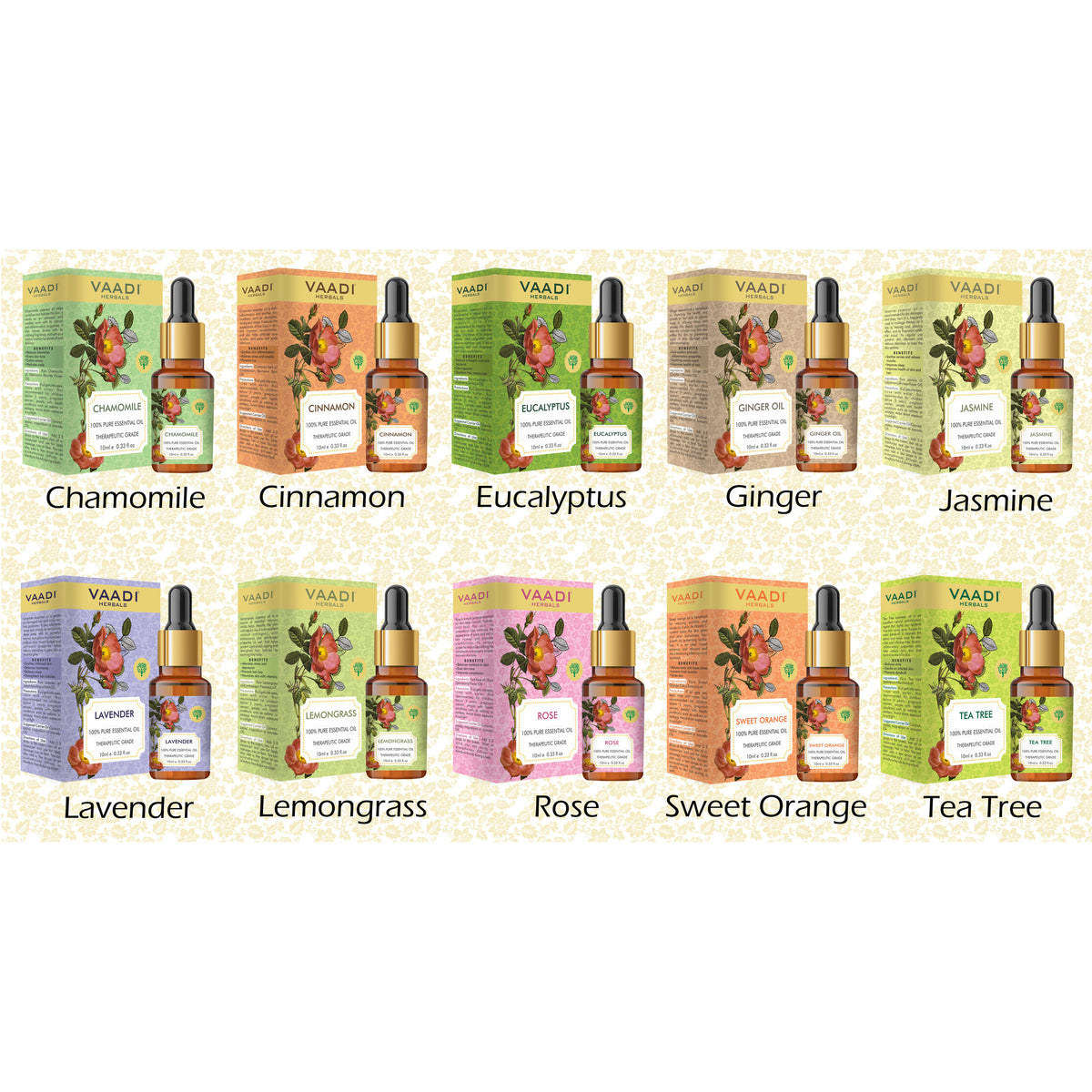 Vaadi Herbals Lemon 100% Pure Essential Oil Therapeutic Grade