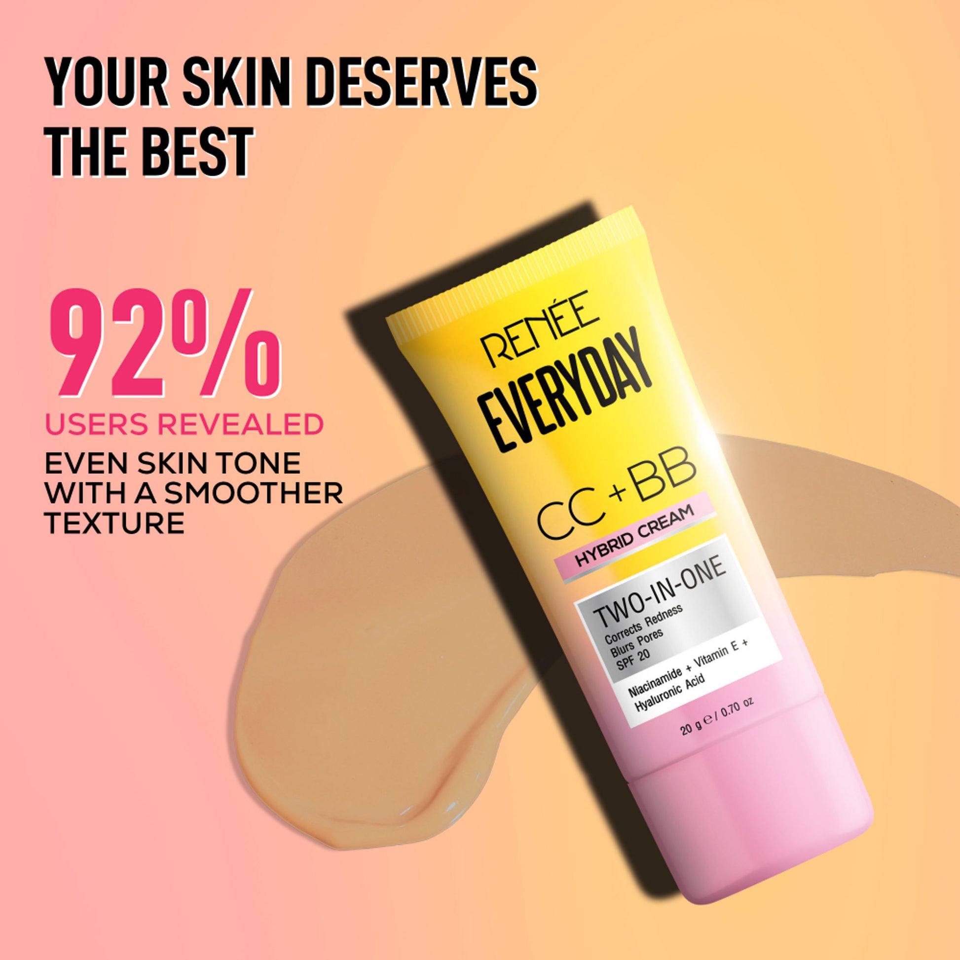 Renee Cosmetics Everyday Cc + Bb Hybrid Cream - Classic Frappe