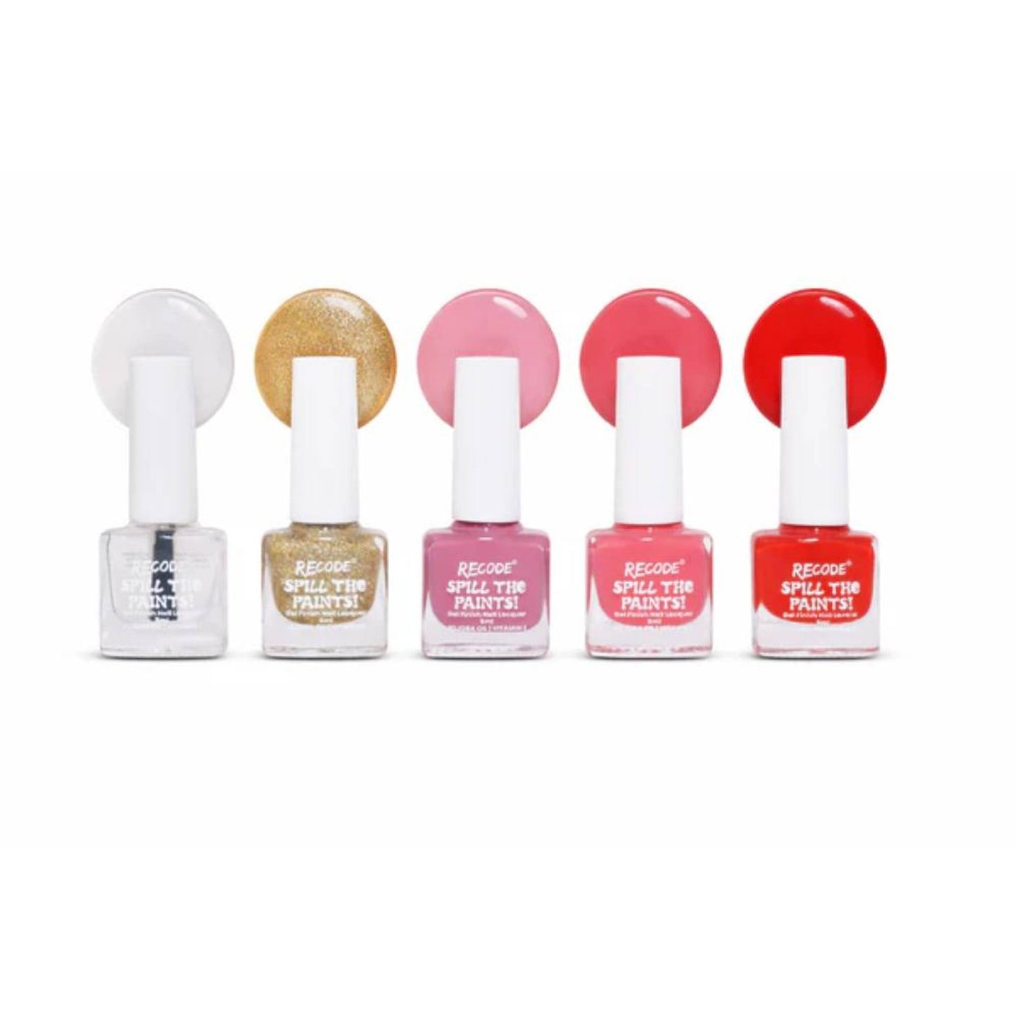 Recode Spill The Paints Nail Paint Set Of 5 - Subtle