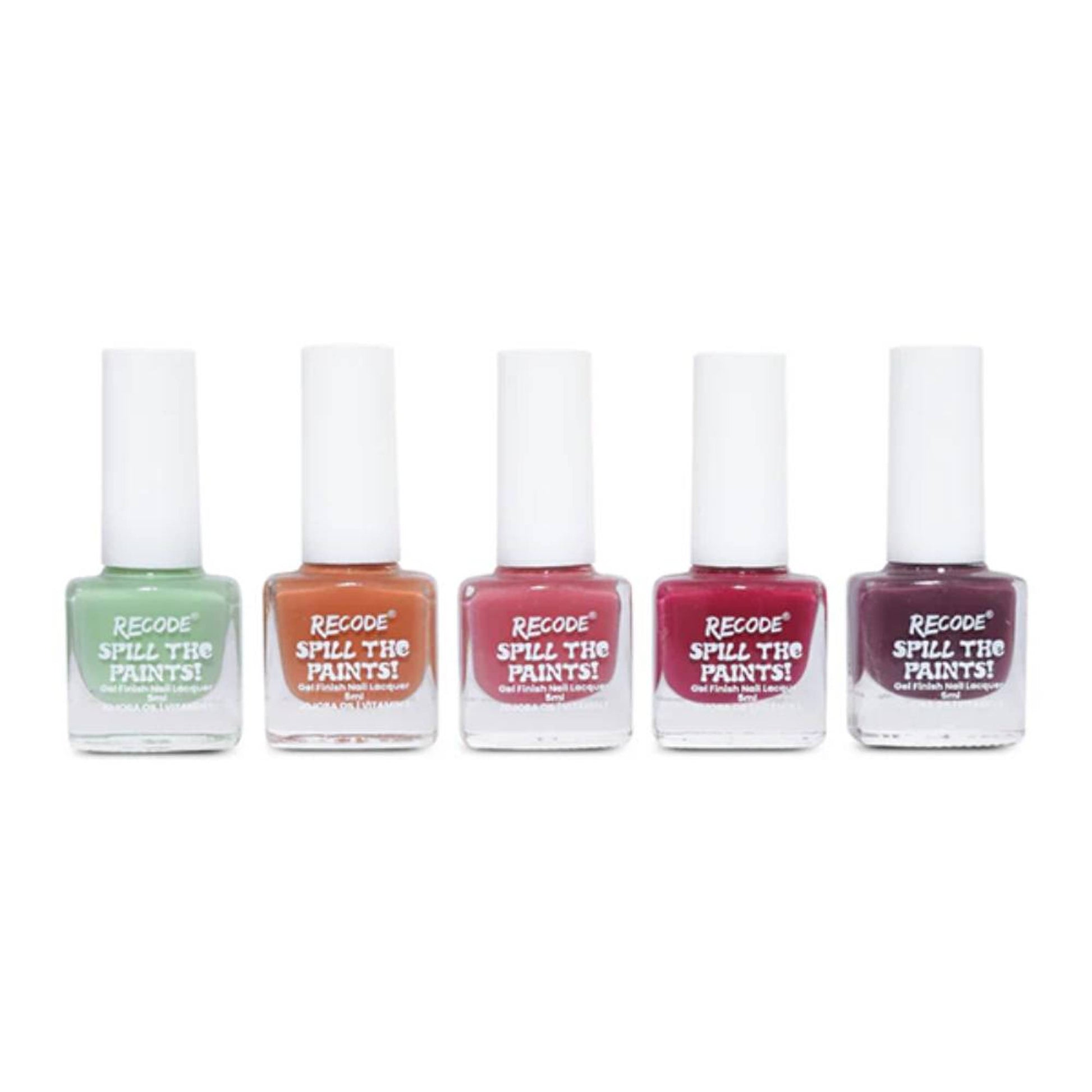 Recode Spill The Paints Nail Paint Set Of 5 - Bold