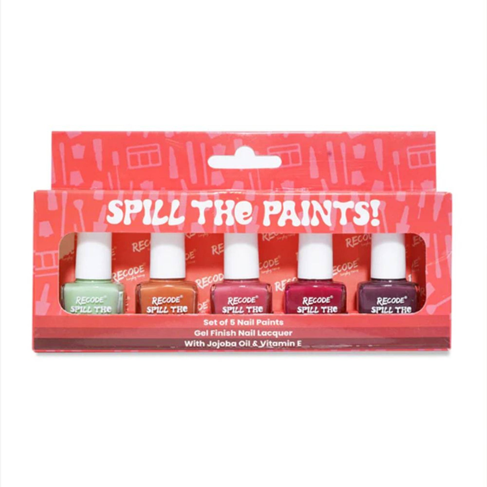 Recode Spill The Paints Nail Paint Set Of 5 - Bold