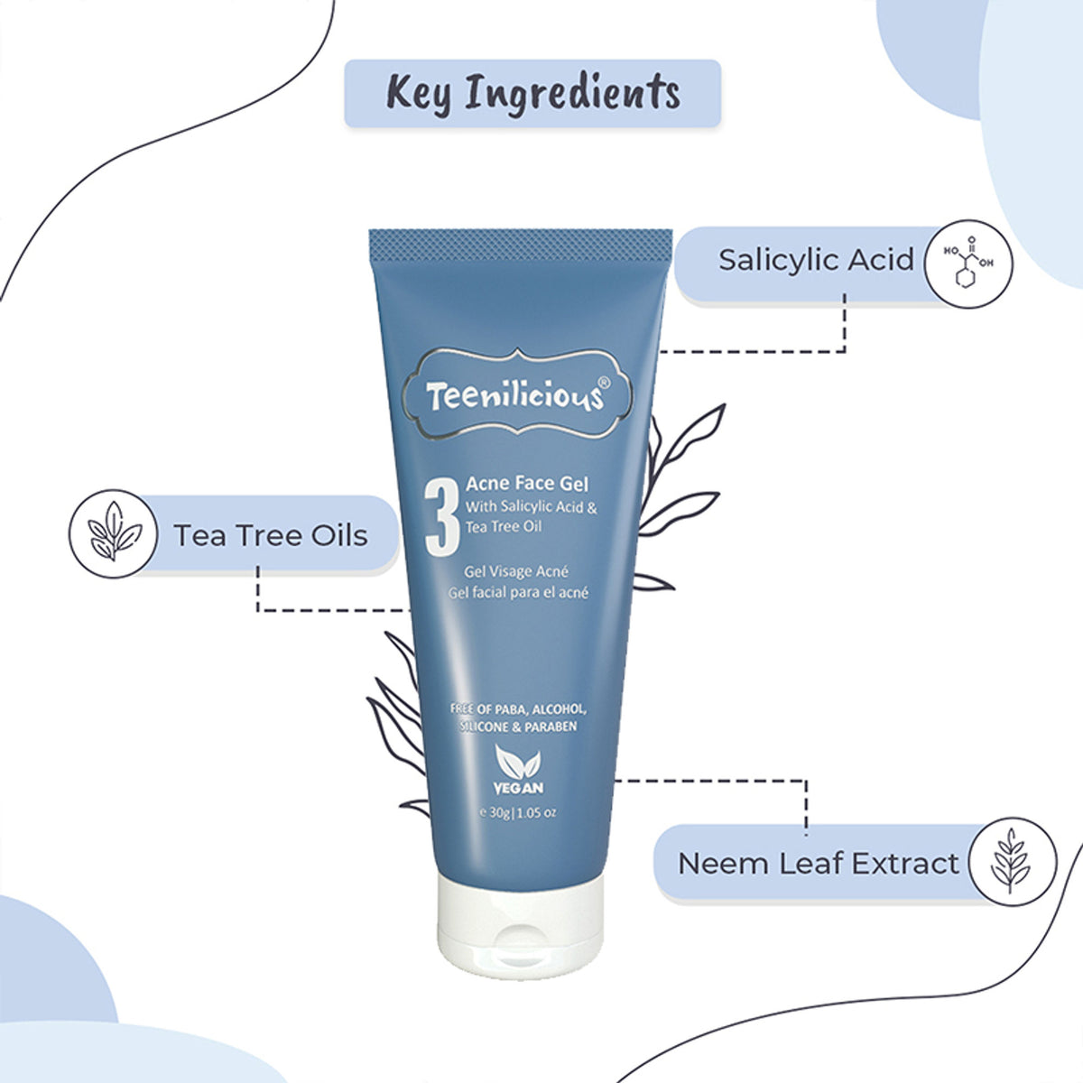 Teenilicious Acne Face Wash With Salicylic Acid & Tea Tree Oil