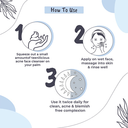 Teenilicious Acne Face Wash With Salicylic Acid & Tea Tree Oil