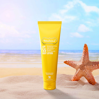 Teenilicious SPF 50+ Sunscreen Body Lotion With PA+++ Broad Spectrum UVA & UVB Protection
