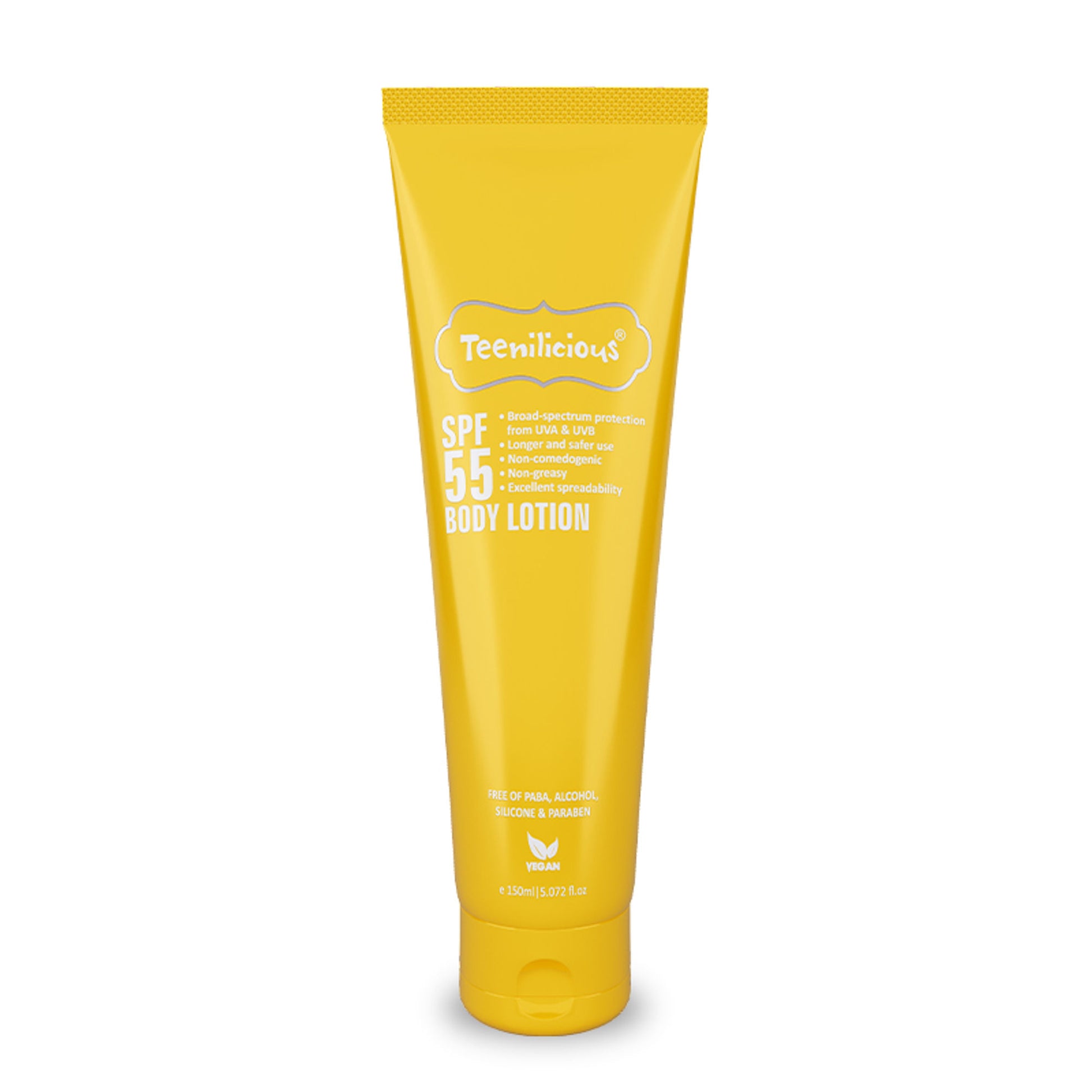 Teenilicious SPF 50+ Sunscreen Body Lotion With PA+++ Broad Spectrum UVA & UVB Protection