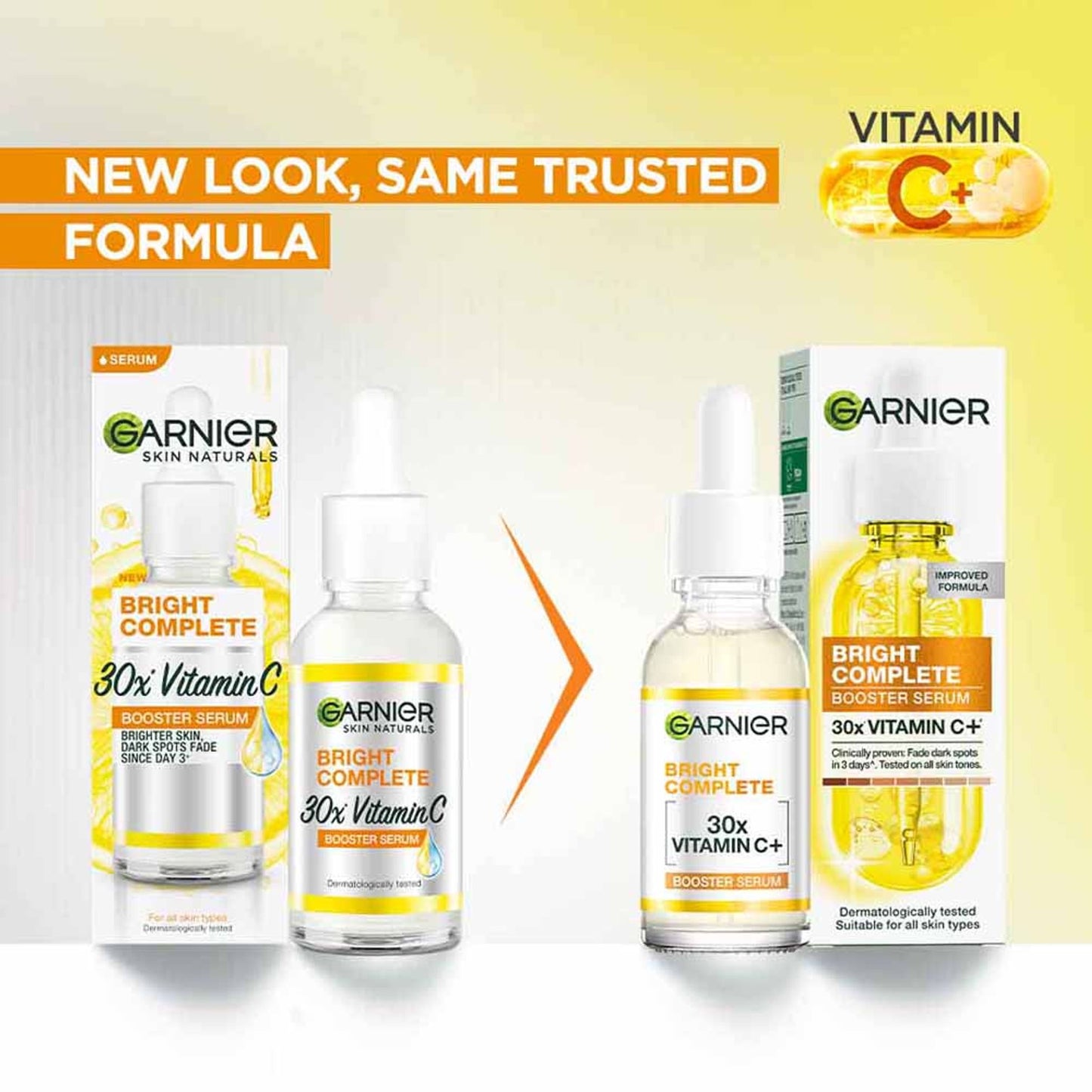 Garnier Vitamin C + Face Serum for Skin Brightening with 2% Niacinamide & 0.5% Salicylic Acid