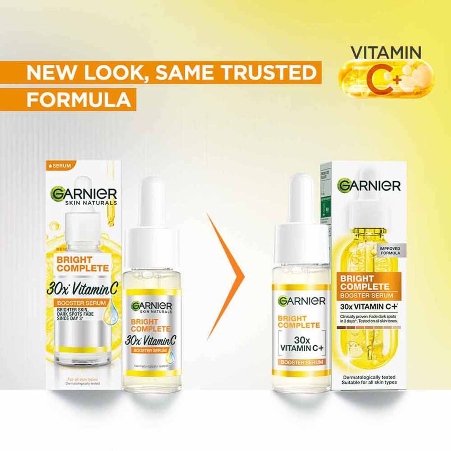 Garnier Vitamin C + Face Serum for Skin Brightening with 2% Niacinamide & 0.5% Salicylic Acid