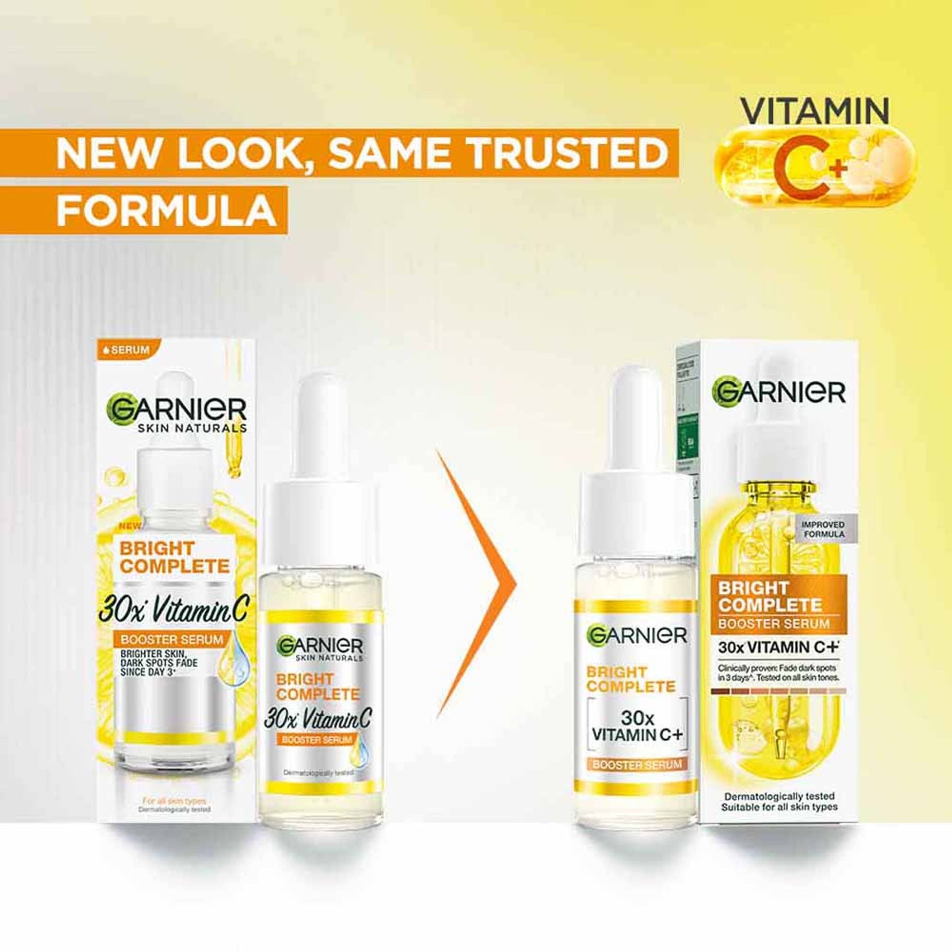 Garnier Vitamin C + Face Serum for Skin Brightening with 2% Niacinamide & 0.5% Salicylic Acid