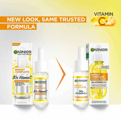 Garnier Vitamin C + Face Serum for Skin Brightening with 2% Niacinamide & 0.5% Salicylic Acid