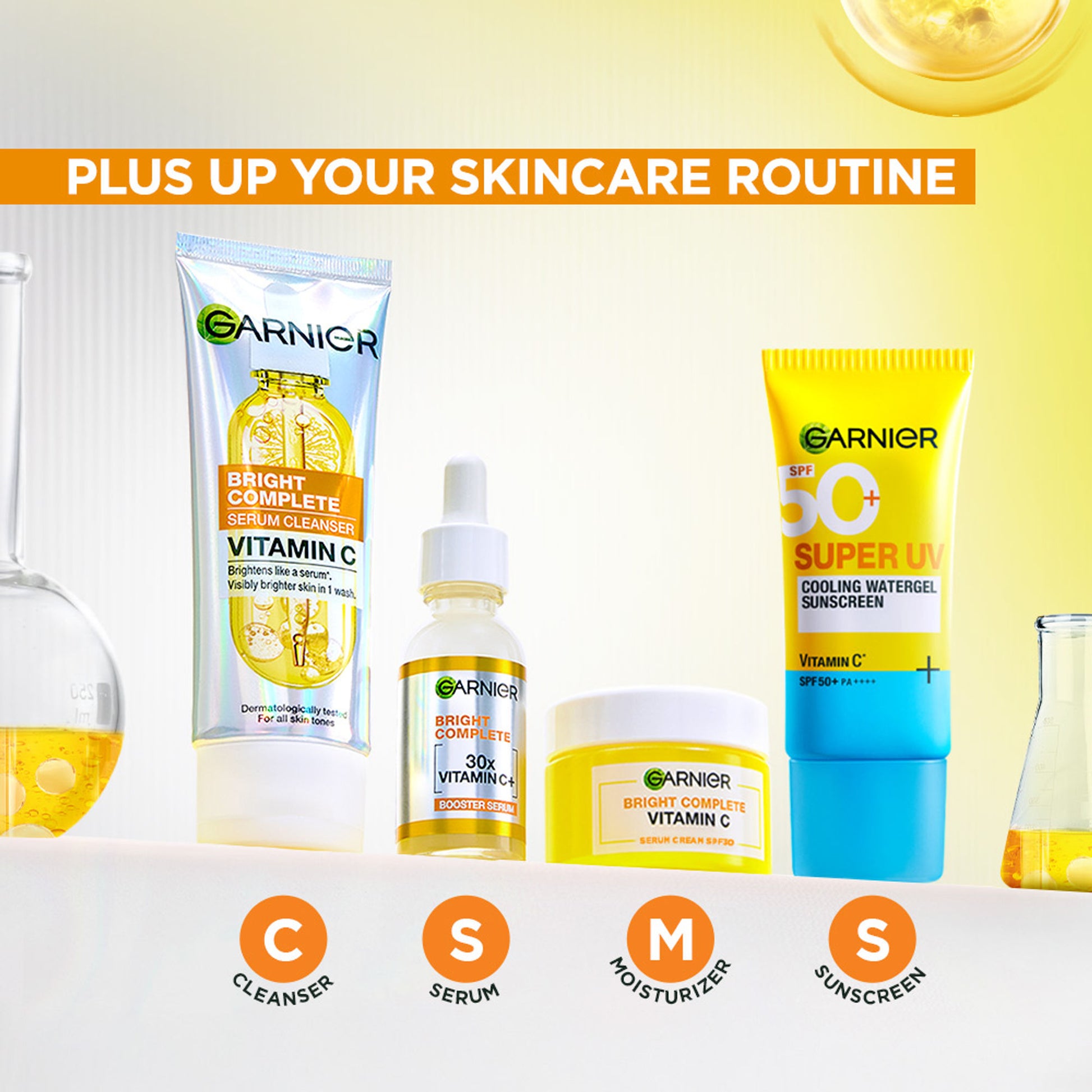 Garnier Vitamin C + Face Serum for Skin Brightening with 2% Niacinamide & 0.5% Salicylic Acid