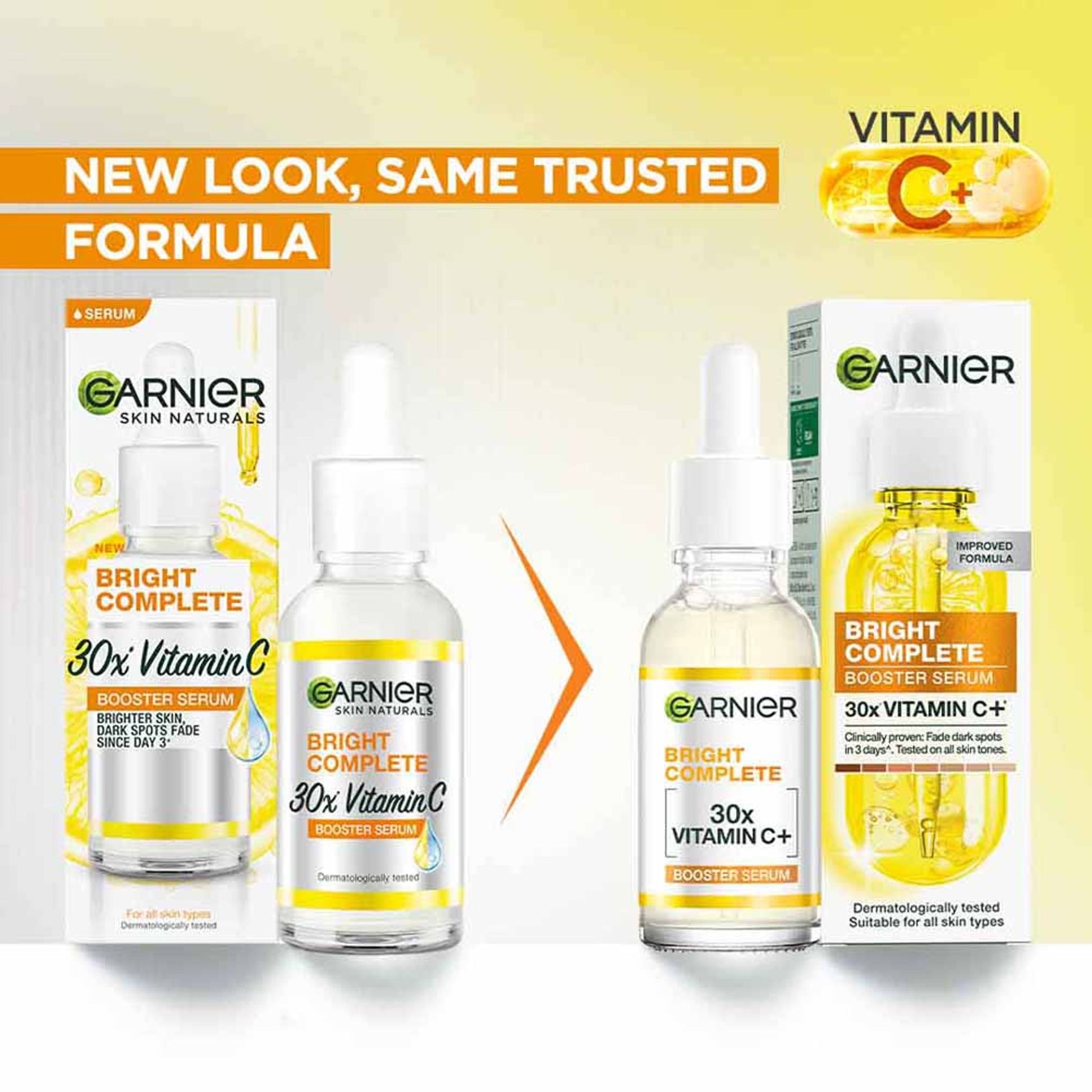 Garnier Vitamin C + Face Serum for Skin Brightening with 2% Niacinamide & 0.5% Salicylic Acid