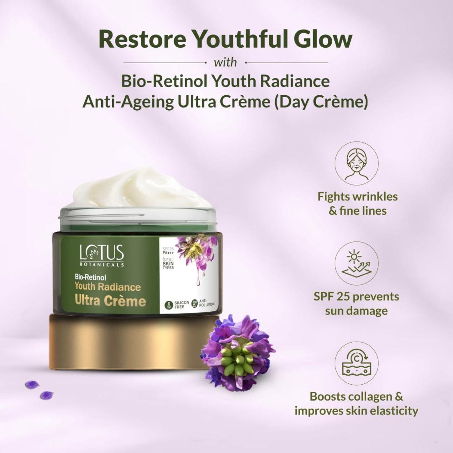Lotus Botanicals Bio-Retinol Youth Radiance Ultra Cream SPF 25 Pa+++
