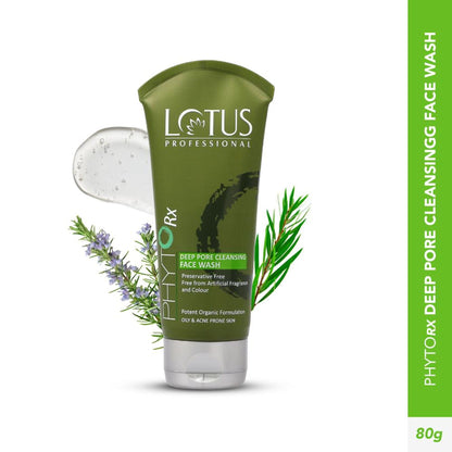 Lotus Professional PhytoRx Deep Pore Cleansing Face Wash, Blackhead Remover & Acne Control Formula