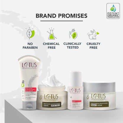 Lotus Professional PhytoRx Whitening & Brightening Face Cream, For Radiant Skin, Remove Pigmentation