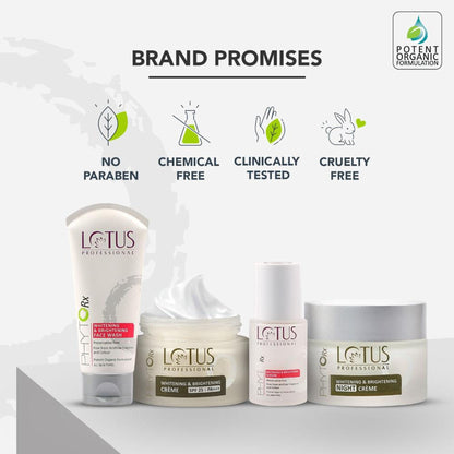 Lotus Professional PhytoRx Whitening & Brightening Night Face Cream, With Age-Defying Formula