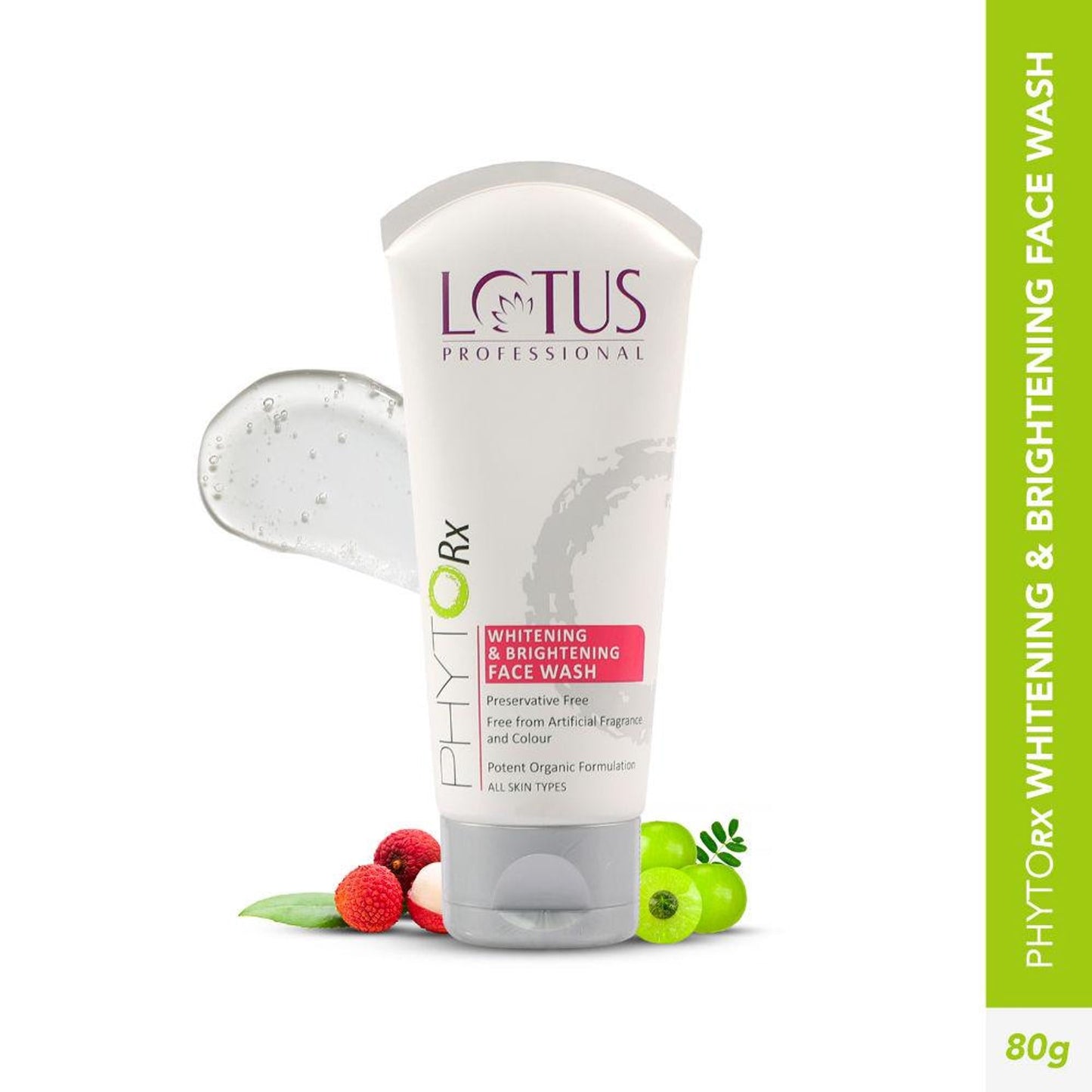 Lotus Professional PhytoRx Whitening & Brightening Preservative Free Face Wash, For Glowing skin