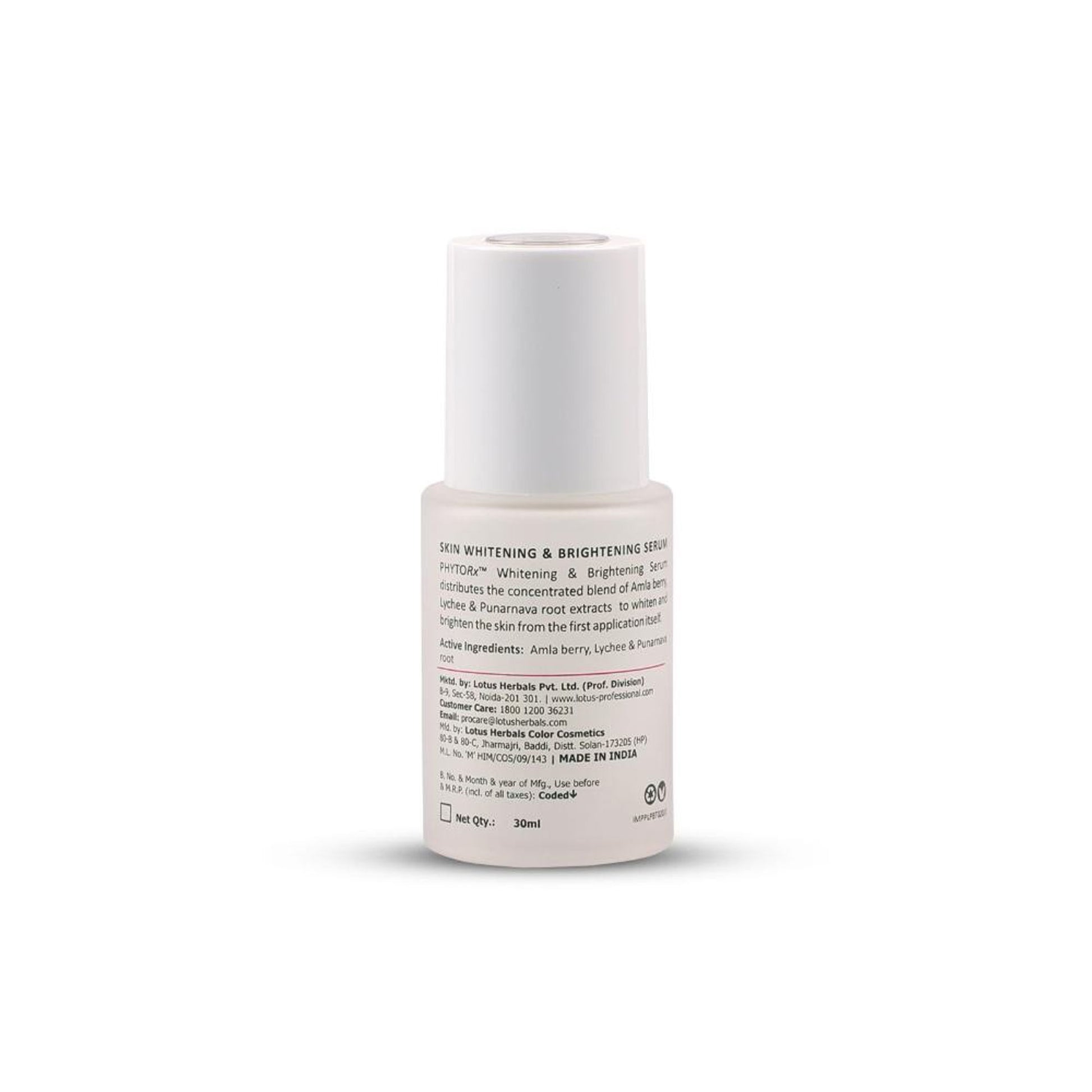 Lotus Professional PhytoRx Whitening & Brightening Face Serum, Preservative Free, For All Skin Types