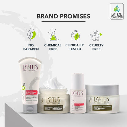 Lotus Professional PhytoRx Whitening & Brightening Face Serum, Preservative Free, For All Skin Types