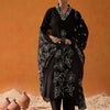 Dhiyona IE Floral Embroidered Thread Work Pure Cotton Straight Kurta With Trousers & Dupatta