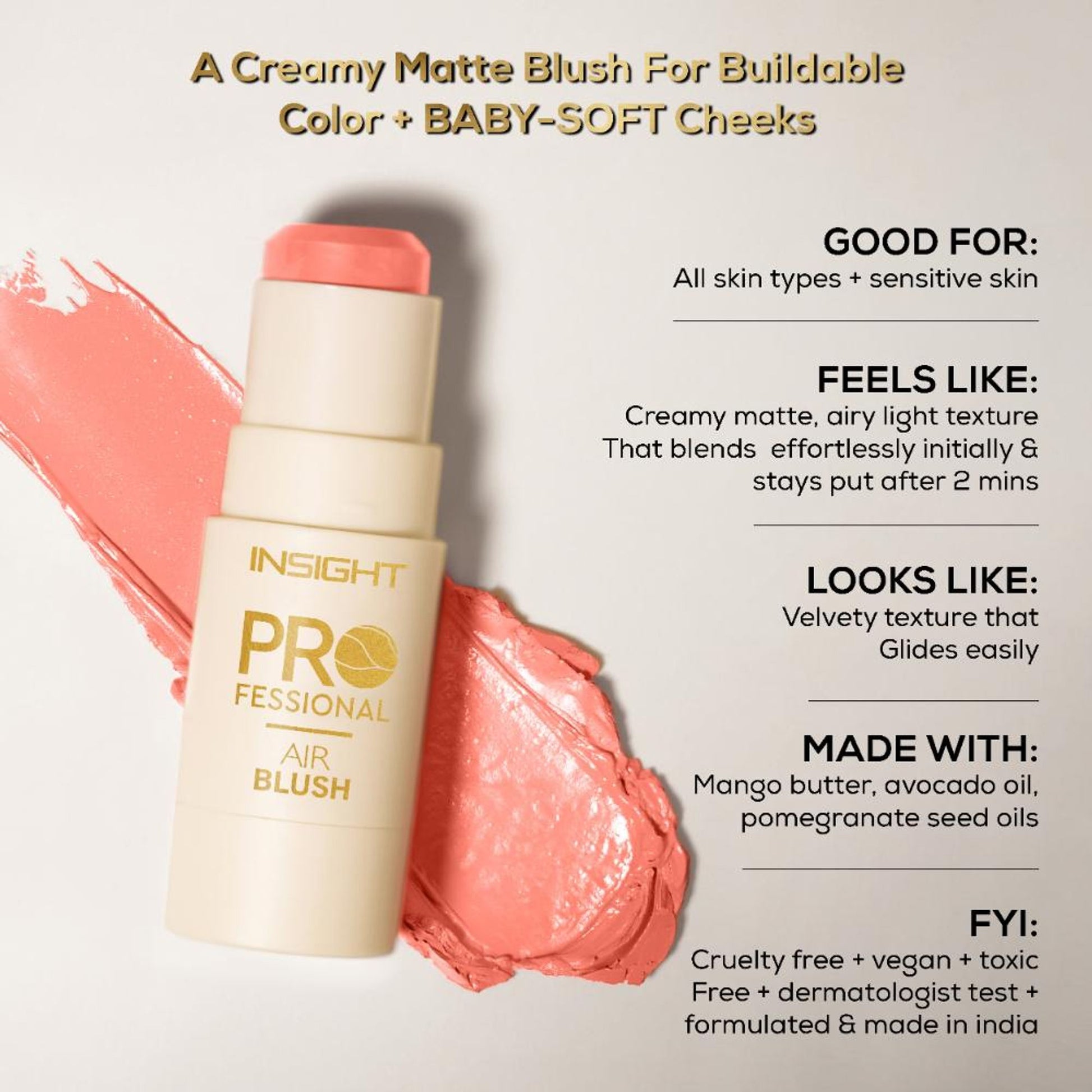 Insight Professional Air Blush - Rosewood Flush