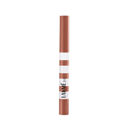 Lakme 9to5 Hya Beach Edit, Lipstick + Liner Duo, SPF 30, Hydrating Matte - Beachy Nude