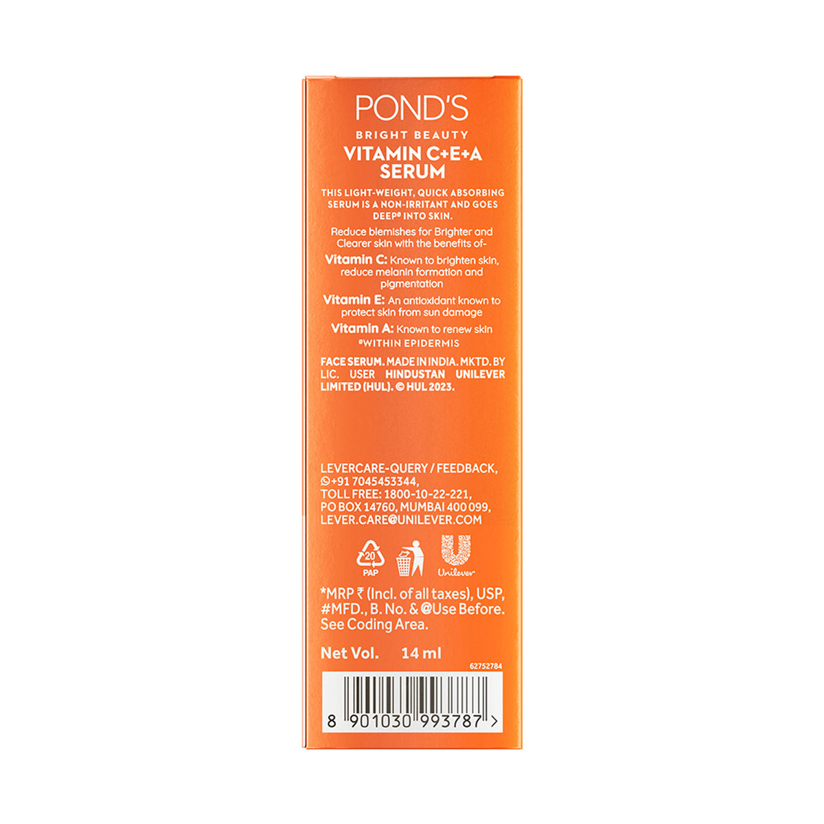 Ponds Bright Beauty 12% Vitamin C+E+A Serum