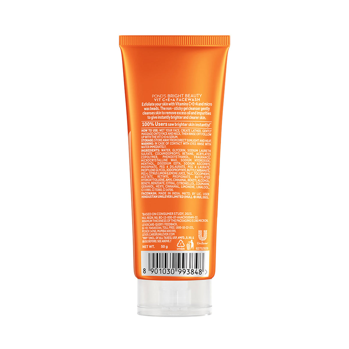 Ponds Bright Beauty Vitamin C+E+A Gel Face Wash