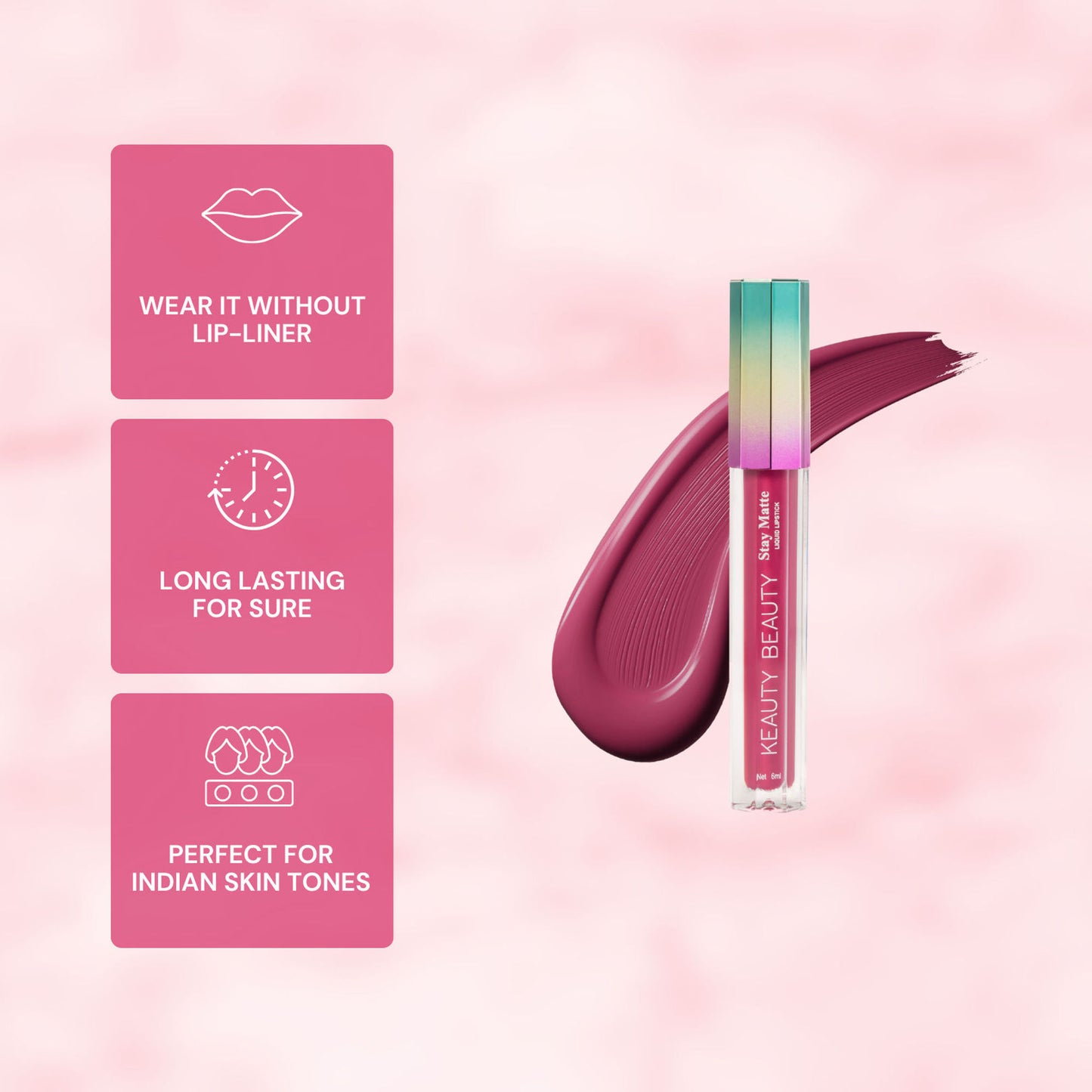 Keauty Beauty Liquid Matte Lipstick - True Love