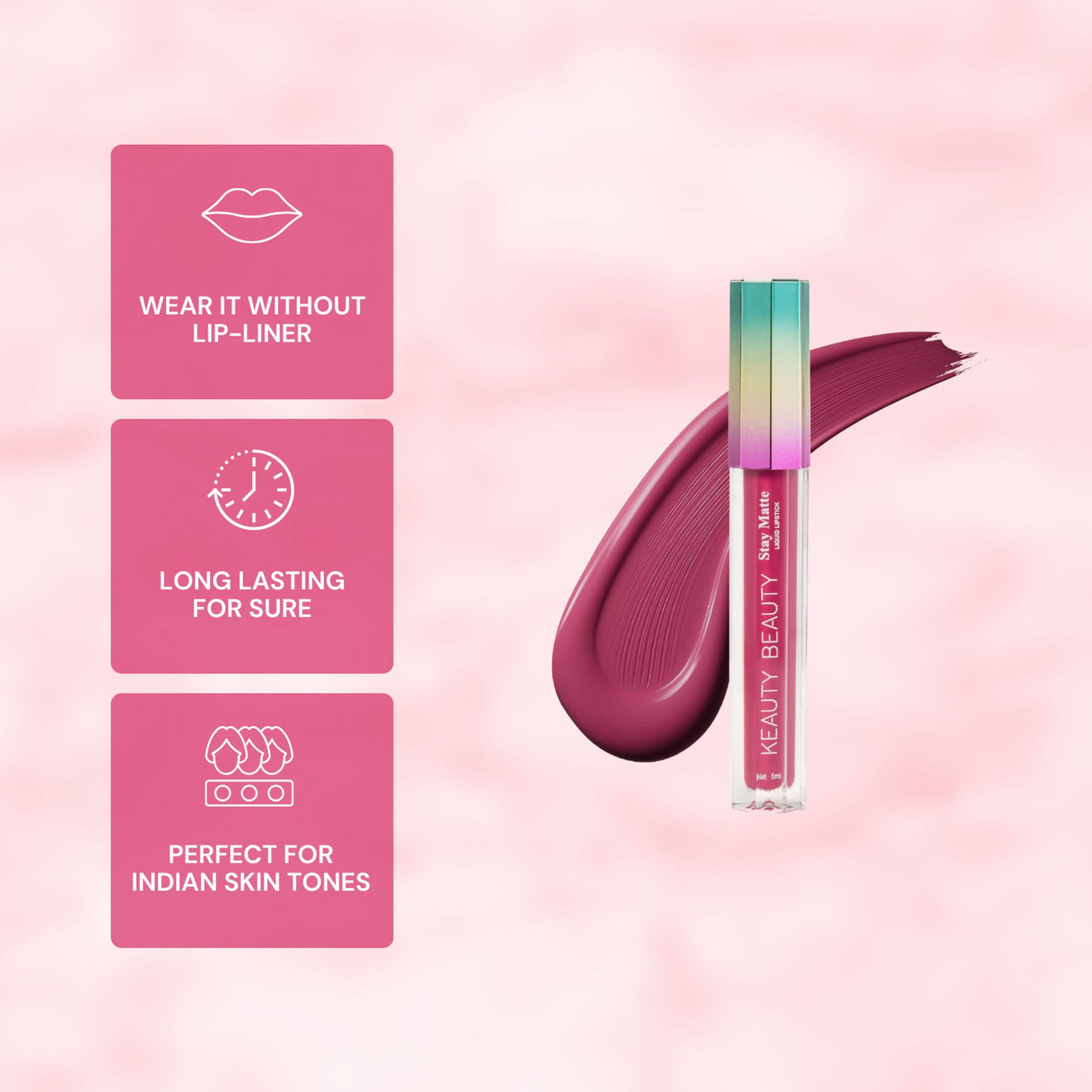 Keauty Beauty Liquid Matte Lipstick - True Love