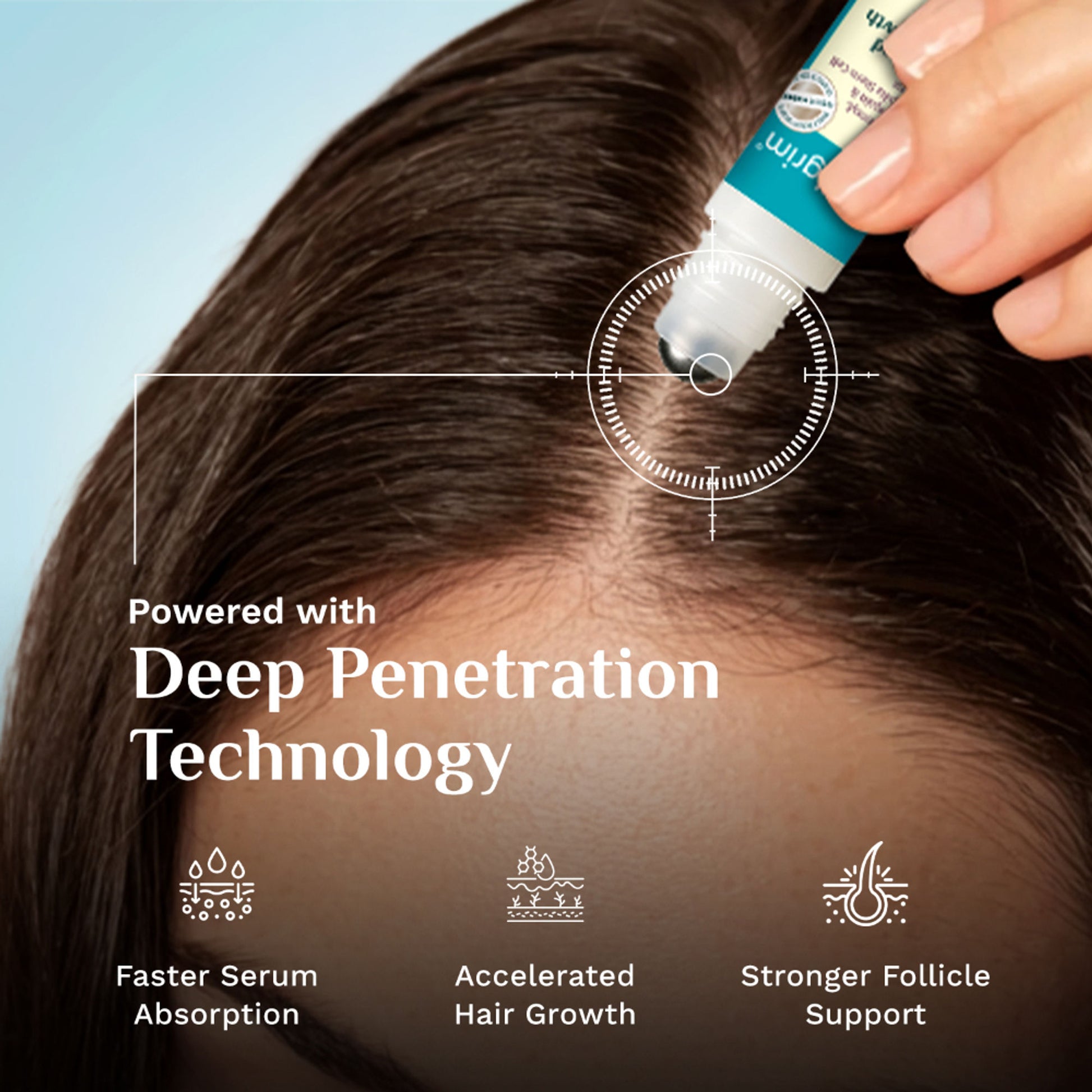 Pilgrim 3% Redensyl & 4% Anagain Advance Hair Growth Serum Roll-On With Rosemary & Korean Black Rice