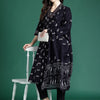 Dhiyona IE Geometric Printed Panelled Pure Cotton Kurta with Trousers & Dupatta