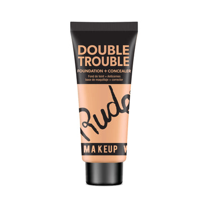 Rude Cosmetics Double Trouble Foundation + Concealer - Vanilla 07