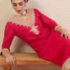 Dhiyona IE Women Ethnic Motifs Embroidered Regular Kurta with Trousers