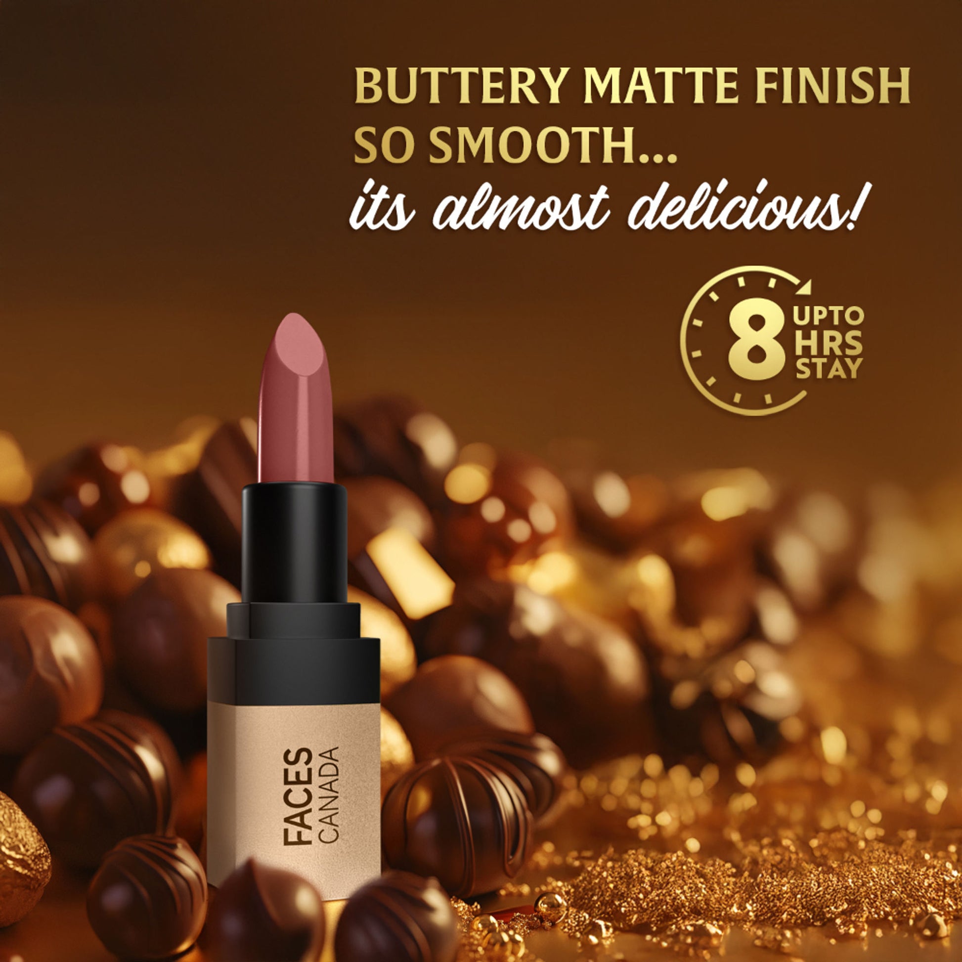 Faces Canada Comfy Matte Velvet Touch Lipstick - Fierce Brown 17