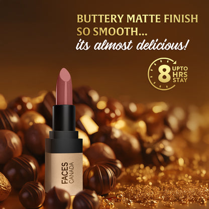 Faces Canada Comfy Matte Velvet Touch Lipstick - Fierce Brown 17