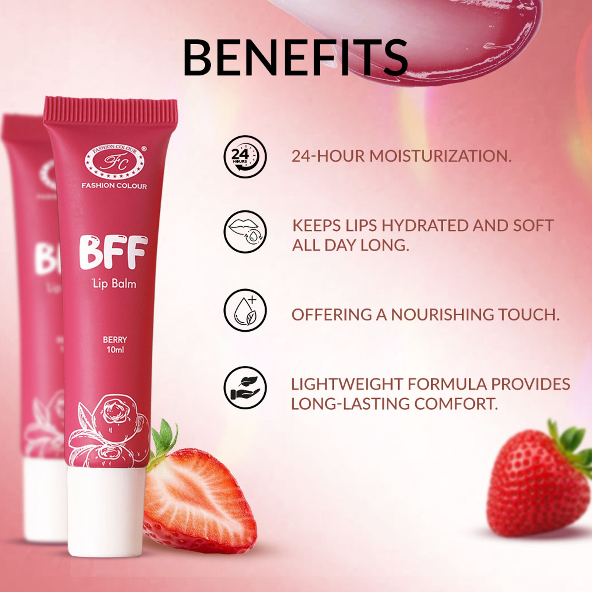 FASHION COLOUR BFF Lip Balm - Berry