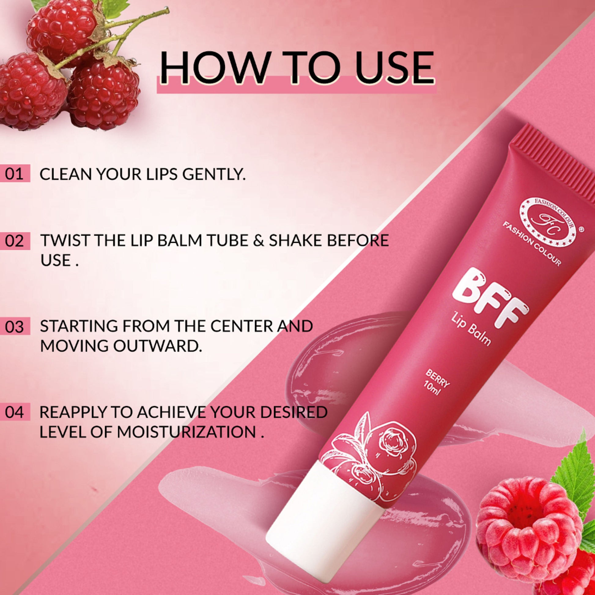 FASHION COLOUR BFF Lip Balm - Berry