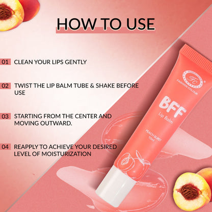FASHION COLOUR BFF Lip Balm - Peach Burst
