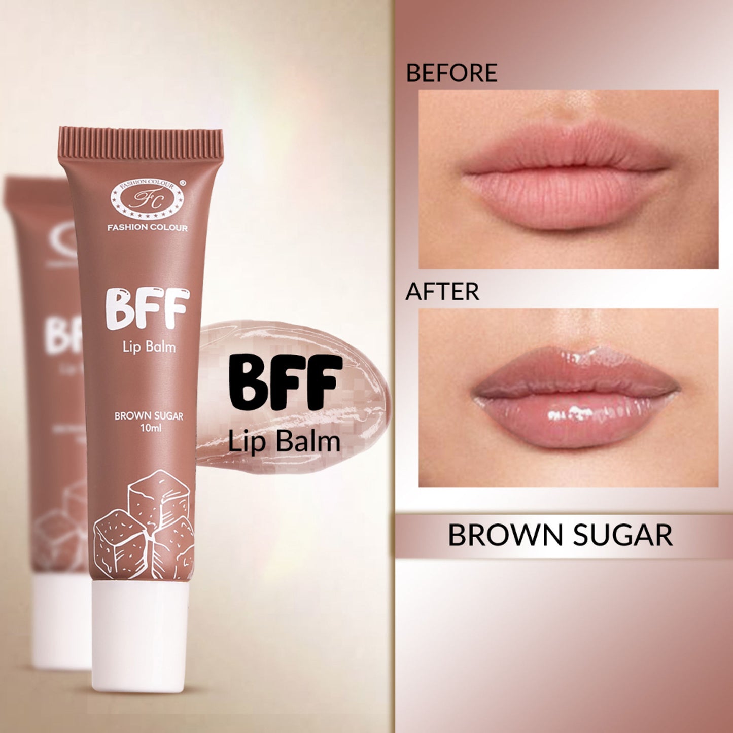 FASHION COLOUR BFF Lip Balm - Brown Sugar