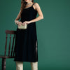 Dhiyona IE Sequinned Shoulder Straps Velvet Kurta
