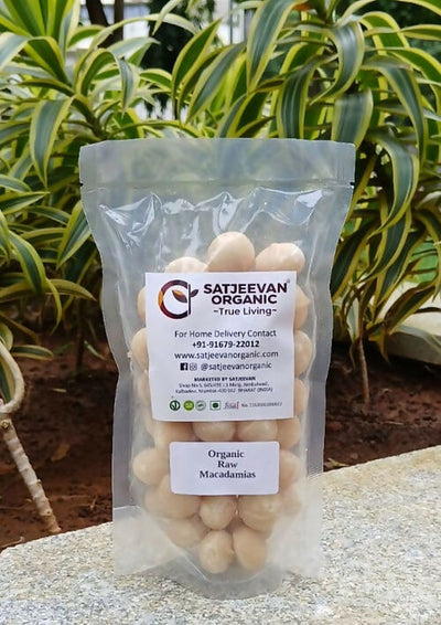 Satjeevan Organic Raw Macadamias