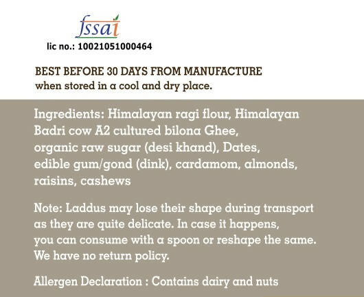 Hetha Ragi Ghee Ladoos - Indyancart