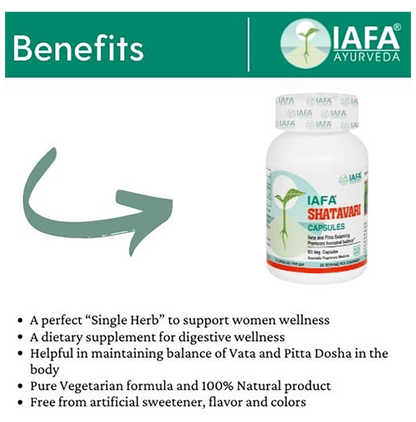 Iafa Ayuveda Shatavari Veg Capsules