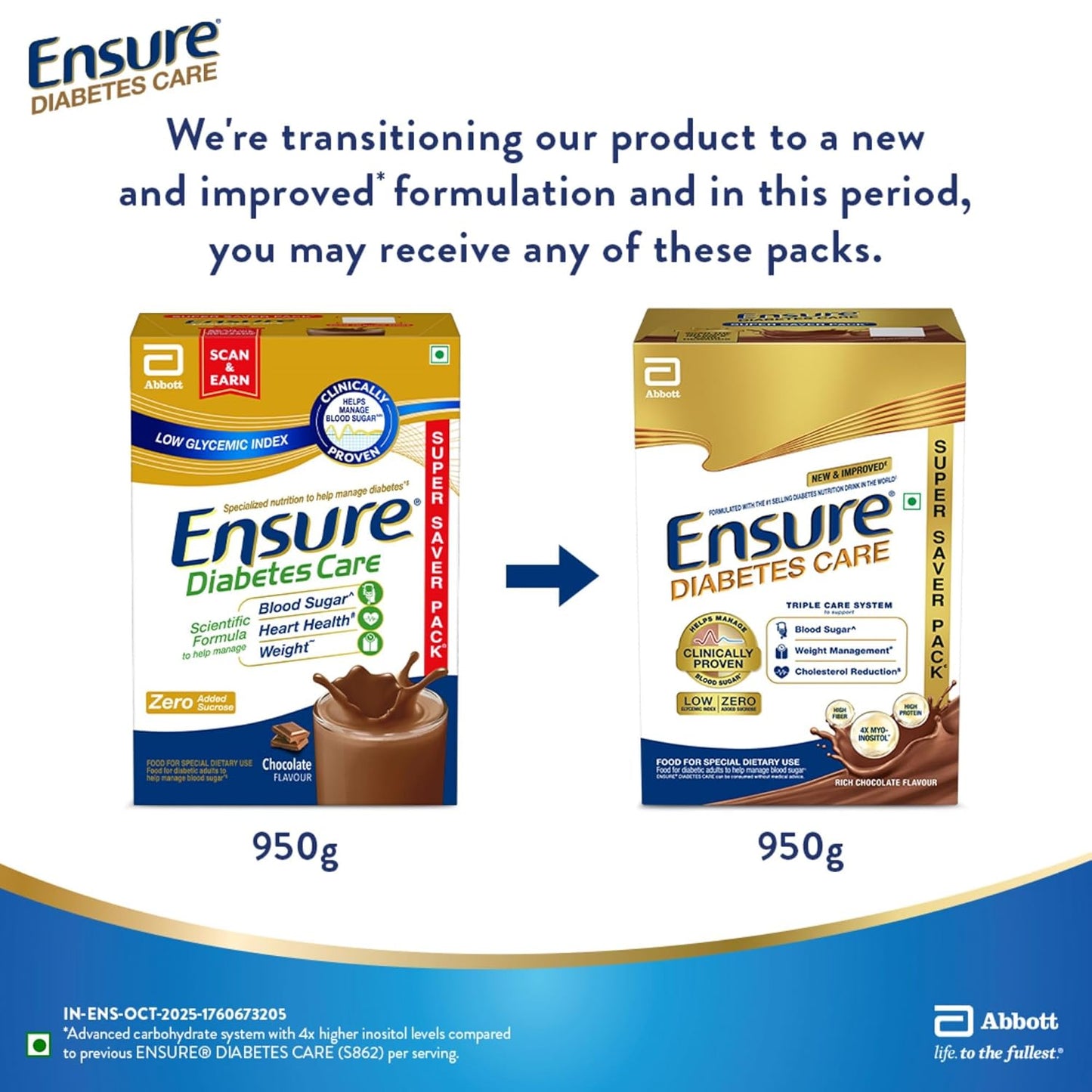 Ensure Diabetes Care Powder Chocolate Flavour - Indyancart