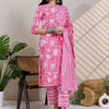 Indyancart IE Women Floral Printed Pure Cotton Kurta with Trousers & Dupatta