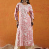 Dhiyona IE Floral Embroidered Thread Work Straight Kurta