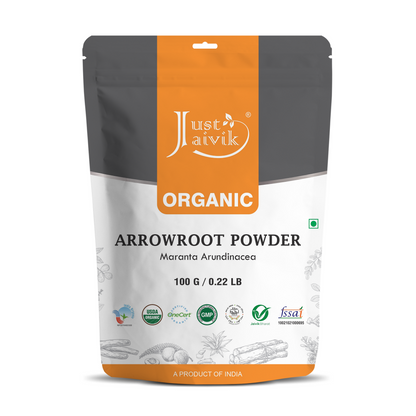 Just Jaivik Organic Arrowroot Powder - Indyancart